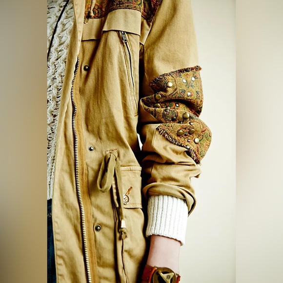 FREE PEOPLE Crafted Cloth Tapestry Jacket in XS! - Picture 3 of 8